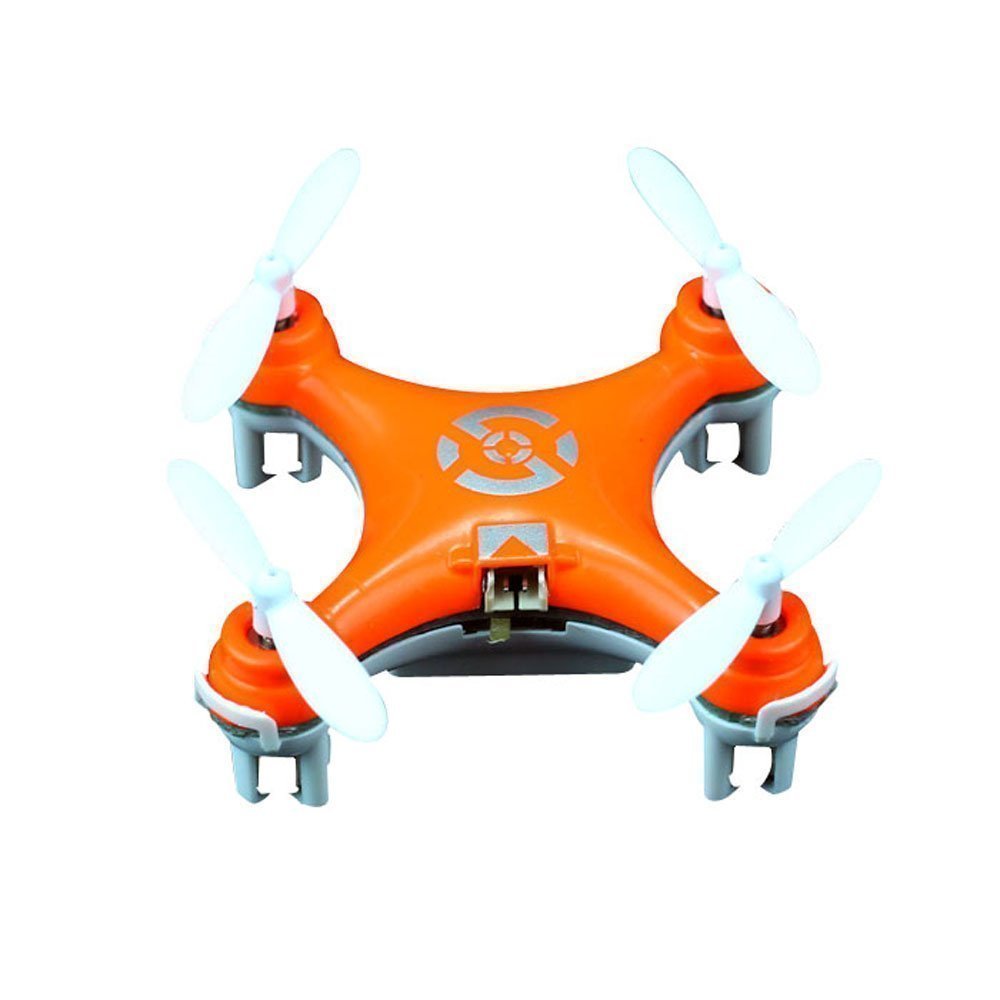 Cheerson Cx 10 Mini 2 4g 4 Channel 6 Axis Gyro Led Rc Quadcopter Toy Orange Amazon In Toys Games