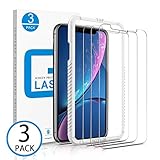 Marge Plus Screen Protector Compatible for iPhone 11,for iPhone Xr, 3 Packs 6.1 inch 0.25mm Clear HD Tempered Glass Screen Protector Anti-Scratch 2.5 D Curved Edge with 99% Touch Accurate