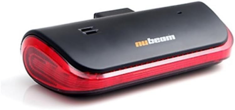 nubeamNB-600 Bike Tail Light REAR Bike Light USB Rechargeable (Black)