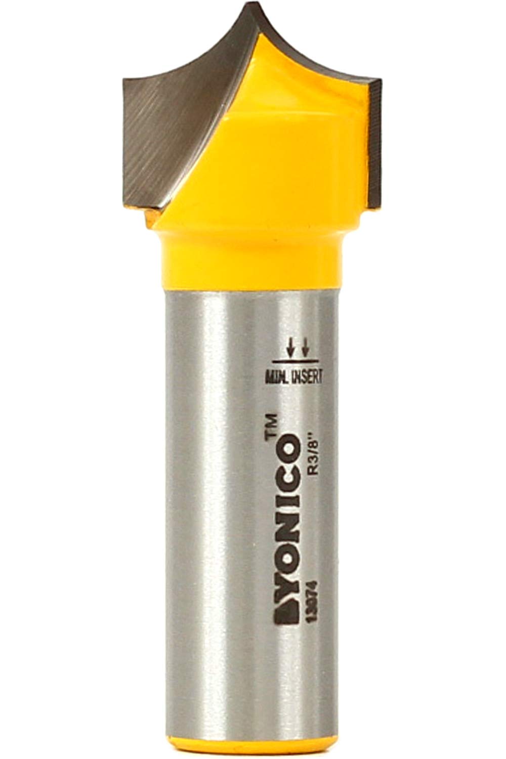 Yonico 13074 5/16-Inch Radius Point Cutting Round Over Groove Router Bit 1/2-Inch Shank
