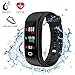DIWUER Fitness Tracker with Heart Rate Monitor Color Screen Activity Tracker Watch IP68 Waterproof Smart Wristband Pedometer Blood Pressure Sleep Monitor for iPhohe Android Smartphone (Black)