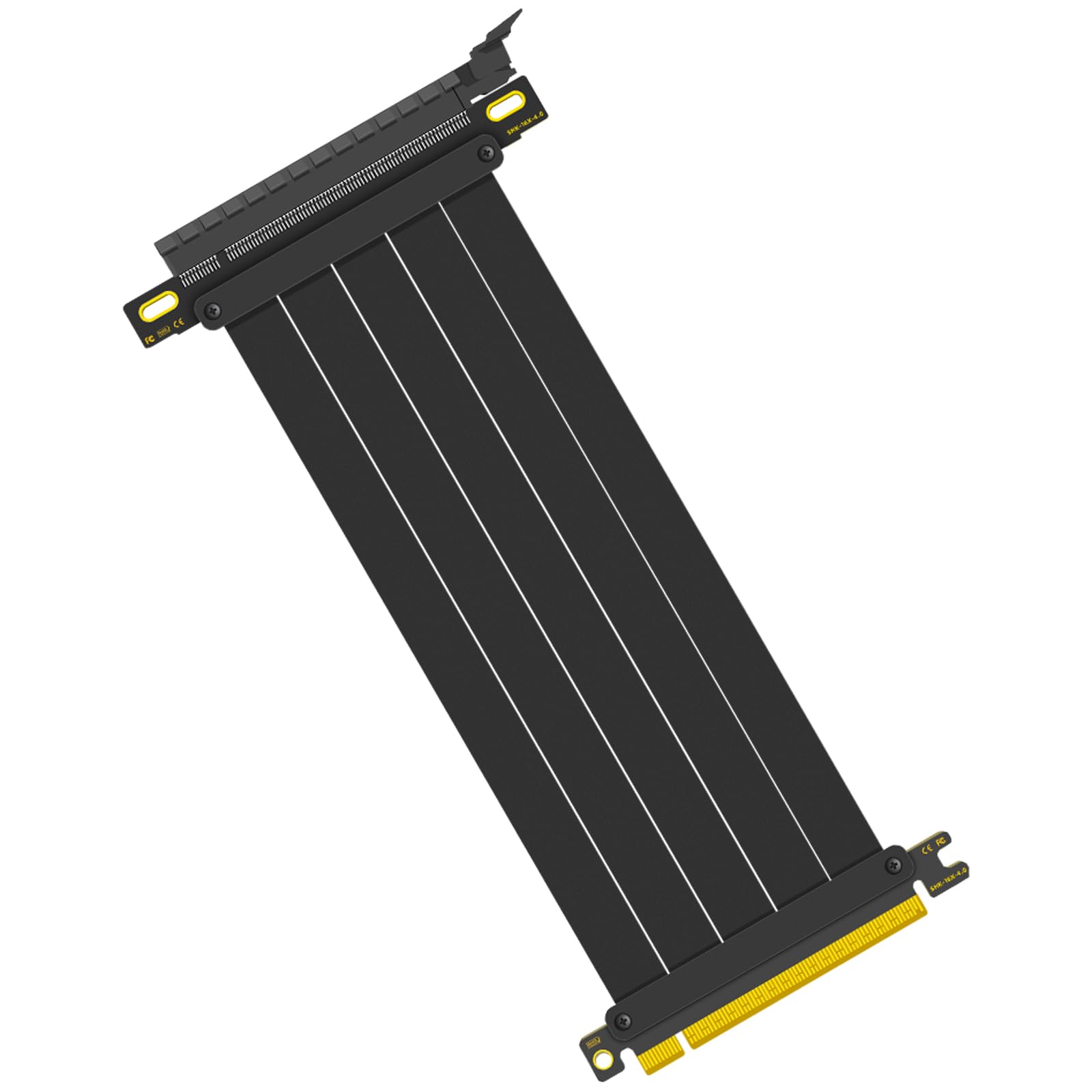 Photo 1 of Glorto PCIe 4.0 Riser Cable, x16 High Speed Graphics Card Extension Port Adapter, Flexible GPU Riser Cable Compatible with RTX 4090/4080/3090 and RX 7900/7800, 180 Degree 30cm