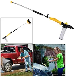 MORADIYA FRESH (LABEL) Water Zoom Jet Power Pressure Washer Lance Garden Hose Attachment with Soap Dispenser and Brush