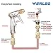 Werleo Garden Hose Nozzle Heavy Duty Metal Water Hose Spray Nozzle High Pressure Spray Gun with Brass Connector Adjustable Pattern Pistol Grip Trigger Hand Sprayer for Car Washing Plant Lawn Pets Dog