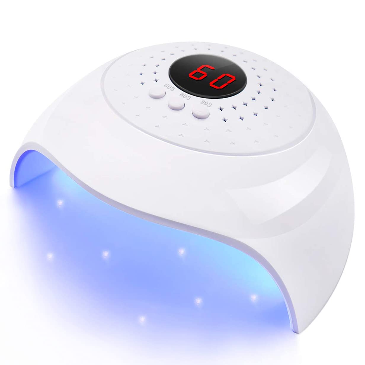 Led UV Nail Lamp 54W Nail Dryer Gel Nail Curing Lamp UV light for Gel Nails Polishes with USB 3 Timer Auto Sensor