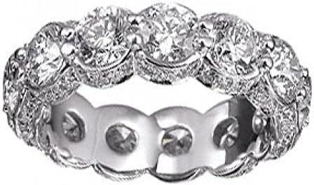 6.00 ct Ladies Round Cut Diamond Eternity Wedding Band Ring in Platinum 6.00 ct Ladies Round Cut Diamond Eternity Wedding Band Ring in Platinum