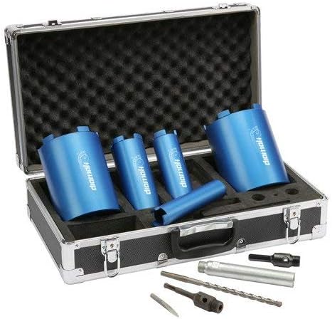 Makita P-74712 Makita P-74712 Diamak 10 Piece Dry Diamond Core Drill Set, Blue, 49.2 x 29.8 x 15.4 cm