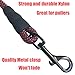 iYoShop Dog Leashes for Large Dogs - 1/2 Inch Thick 5 Feet Long - Strong and Durable Braided Nylon Rope Lead for Medium and Large Dogs (1/2 X 5', Black)