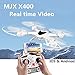MJX X400-V2 2.4GHz 6-Axis Gyro Drone RC Quadcopter With Headless Mode/One-key Landing/Throttle Limit Mode/3D Flip and Roll (With C4005 WiFi Camera)