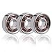 608 Hybrid Ceramic Ball Bearings for Fidget Spinner Toy (3 Pack, White Ball) by EAONE
