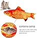 Malier 3 Pack Catnip Toys for Cats Fish Catnip Toys Cat Toys Simulation Plush Fish Shape Toy Doll Interactive Pets Pillow Chew Bite Kick Supplies for Cat Kitten Kitty