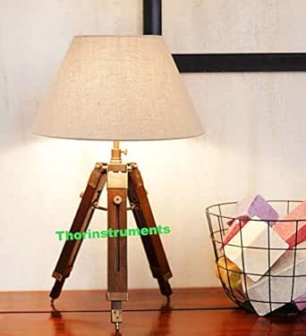 Vintage Tripod Table Adjustable Lamp Stand Tripod- Home Decor ...
