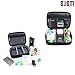 BUBM 3pcs/Set Waterproof Portable Universal Multi-Functional Digital Storage Bag Electronic Accessories Cable Organizer Bag Carrying Case Camera Lens Charger Cable Organiser Triple Set Bag