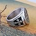 Zovivi St Benedict Exorcism Stainless Steel Ring Demon Protection Ghost Hunter CSBP