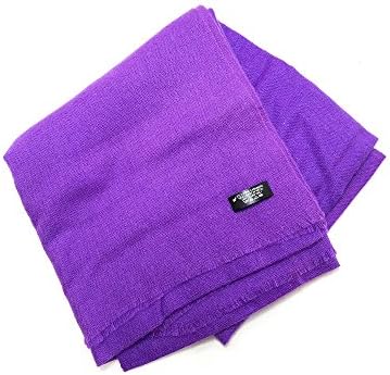 100% Cashmere Lightweight Soft Scarf Natural Dyes from Nepal (Violet)