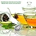 12Pcs Stainless Steel Tea Ball Mesh Tea Infuser Strainers Premium Tea Filter Tea Interval Diffuser with Extended Chain Hook for Brew Loose Leaf Tea and Spices & Seasonings
