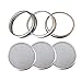 THINKCHANCES Food Safe,BPA Free Rust Resistant Stainless Steel Sprouting Screen Lids and Bands for Wide Mouth Mason Ball Canning Jars for Growing Organic Sprout Seeds at Your Home (Wide Mouth, 3 Pack)