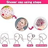 Shower-Caps-3-Packs-Waterproof-Shower-Cap-for-Women-Reusable-Shower-Hat-Bath-Caps-with-Elastic-Band-Large-Plastic-Long-Hair-Environmental-Protection-Hats-for-Ladies-Girls-Kids-Spa-Salon Shower Caps 3 Packs, Waterproof Shower Cap for Women Reusable Shower Hat Bath Caps with Elastic Band, Large Plastic Long…