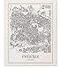 Phoenix Map Print City Map of Phoenix Poster Phoenix Map Poster US City Map Print Map Art Print Arizona Print Map Wall Art Map Art Modern City Art Scandinavian Poster 8x10