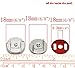 HOUSWEETY 20 Sets Silver Tone Magnetic Purse Snap Clasps/ Closure Purse Handbag 18mm Dia
