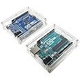 DIYables Enclosure for Arduino Uno, Transparent, 2 Pieces