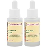 Good Molecules Niacinamide Serum Pack 2 – 30 ml Each (Total 60 ml) | 10% Niacinamide Serum to Target Blemishes, Uneven Skin Tone & Enlarged Pores