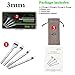 Aiskaer White Steel 3mm 1/2/4/6 Prong DIY Diamond Lacing Stitching Chisel Set Leather Craft Kits(3mm)