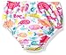 Swim Time Girls' Reusable Swim Diaper UPF 50+ with Side Snaps