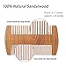 Wowax Beard Brush and Comb Set for Men - Bamboo Boar Bristle Beard Brush, Wood Beard Comb and Beard Scissors, Mustache Beard Grooming Kit to Spread Balm or Oil for Styling, Gift Box & Travel Bag