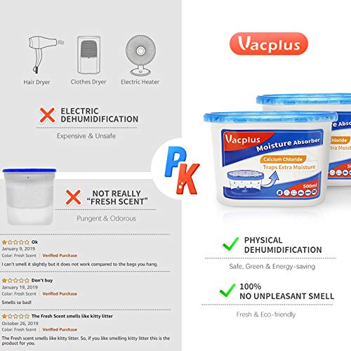 2 Moisture+Vacplus+Unscented+Moisture+Absorber+Dehumidifier