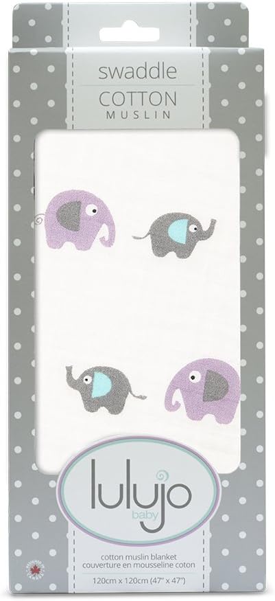elephant muslin blanket