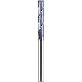 SpeTool 2 Flutes 1/4 inch Shank, Extra Long(3 inches) Carbide End Mill TiAlN Coated HRC55 Spiral UpCut CNC Bits