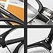 Daxin Unisex Glasses Hipster Vintage Glasses Non-Prescription Half Frame Clear Lens Nerd Eye wear