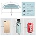 Mini Travel Umbrella Compact Small Purse Umbrella for Women Sun Rain Umbrellas Mint Green