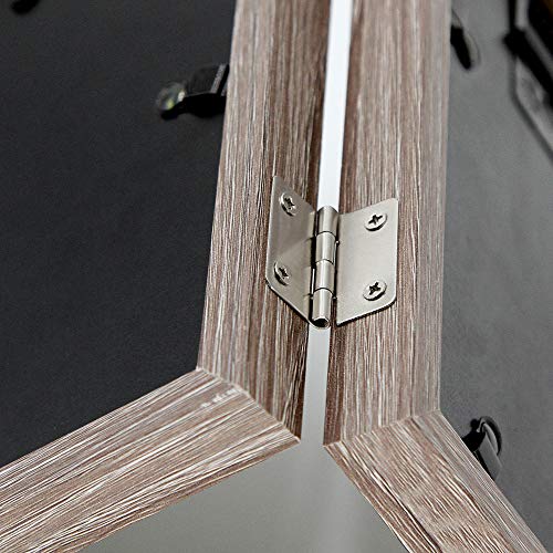 Afuly Rustic Three Picture Frame 4x6 and 5x7 Wooden Hinged Triple Photo Frames for Desk 3 Opening Ve - //medicalbooks.filipinodoctors.org