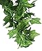 Meiliy 40 Ft 5 Strands Artificial High Simulation Printing Boston Ivy Greenery Chain Foliage Simulation Flowers Plants for Home Room Garden Wedding Garland Outside Decoration