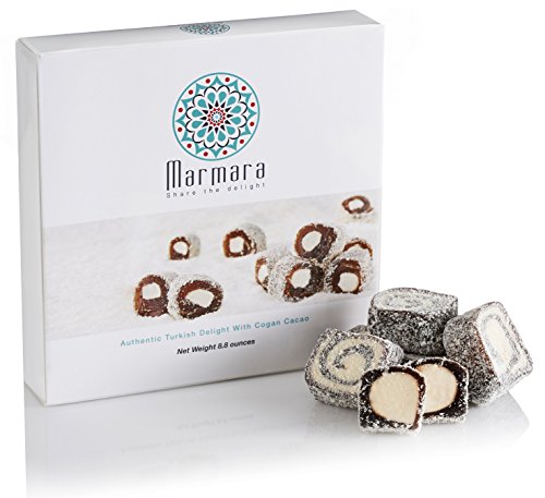 Turkish delight with cogan cacao marmara sweet confecti…