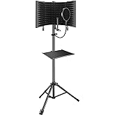 Professional Studio Recording Microphone Isolation Shield, Pop Filter,High Density Absorbent Foam is Used to Filter Vocal. Su