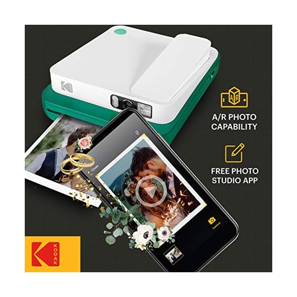 KODAK Smile Classic Sofortbilddigitalkamera + Bluetooth (Grün), 16MP, 35 Drucke/Aufladung – Starter-Pack 3,5 x 4,25 Zoll… – Bild 3