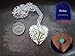 RINHOO Glow in The Dark Heart Charm Pendant Ladies Jewelry(Blue)