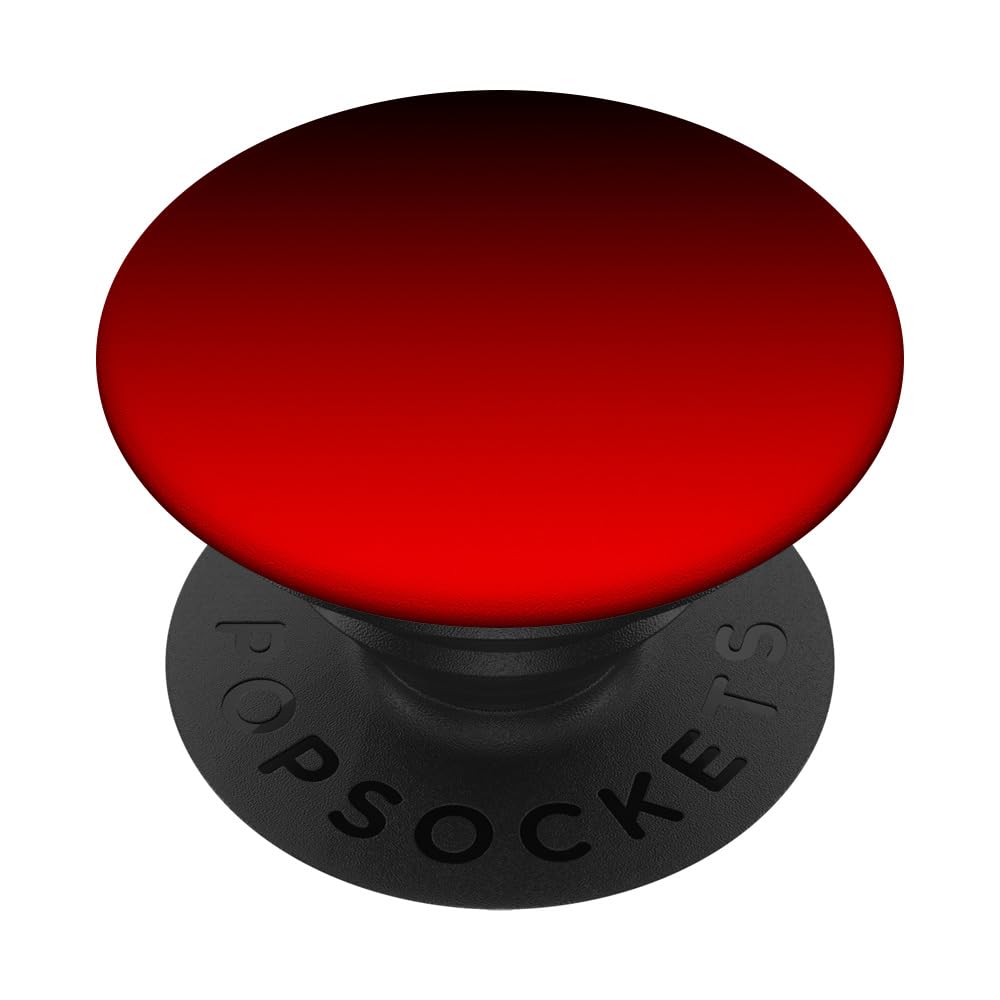 PopSockets Pretty Gradient Aesthetic Colorful Black & Red Ombre Colors PopSockets PopGrip: Swappable Grip for Phones & Tablets