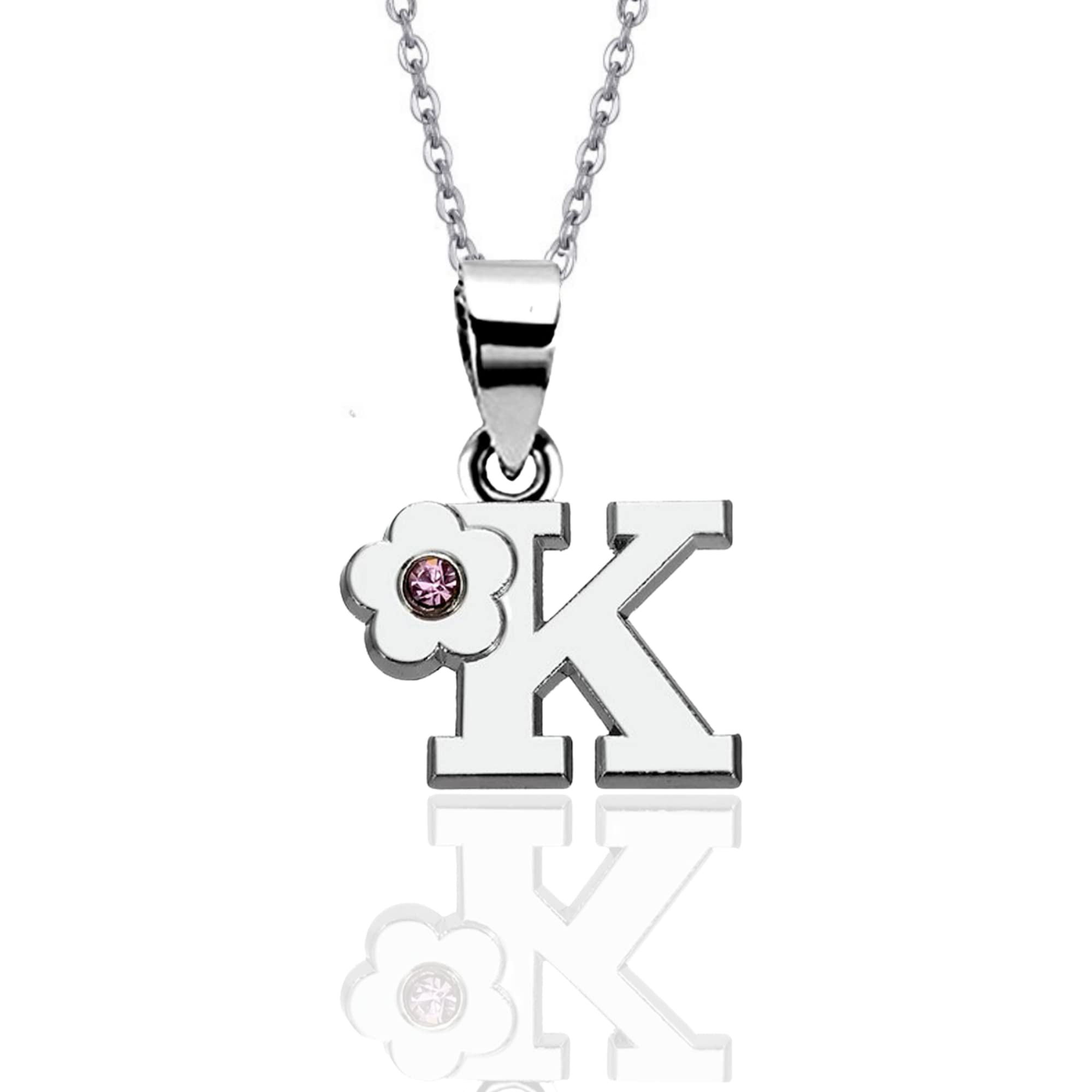 JennyWrenJewels Children's Initial Letter A-Z Pendant Necklace | Gifts for girls birthday, christmas, party | Personalised Jewellery Gift for daughter, niece, friend, sister