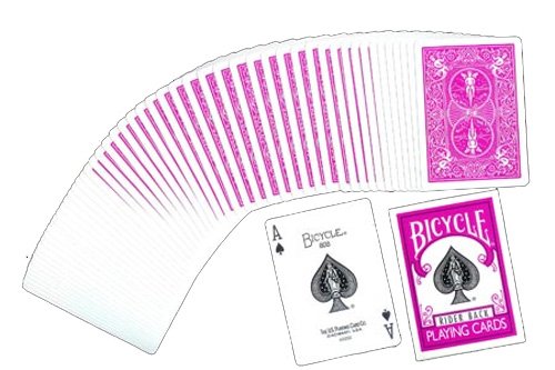 Bicycle deck in back Pink Fuchsia (US Playing Card Company)