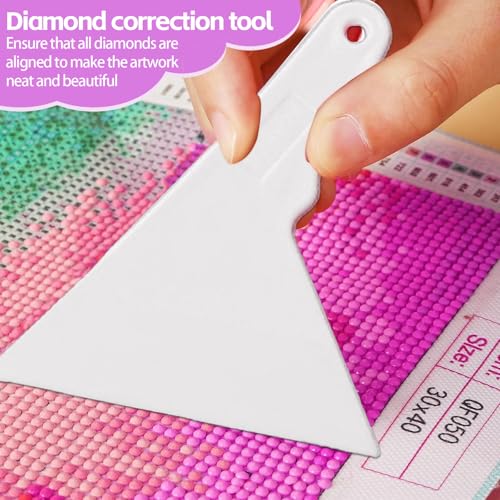 DNSGOOR 247Pcs Diamond Art Accessories Kit, Diamond Painting Tools Kit with Light Table for Tracing A3, Diamond Art Sealer Glue Craft DIY