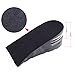 Flexzion Shoes Increase Insole Heel Height Lift Elevator Air Cushion Pad Half Insert 2 Removable Layer 3-5cm (Approximately 1.4-2 inches) Taller for Unisex Adult Men Women Size USA 4.5-9