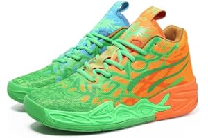 Men's High Top Basketball Shoes with Mesh Breathable Non Slip Fashionable Outdoor Sports Leisure Walking Shoes