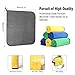 Tsumbay Microfiber Cleaning Cloth 16'' x 16'' Microfiber Car Cleaning Cloths 400gsm Thick Premium Professional Soft Towel 6pack Super Absorbent Drying Detailing Waxing Towel for Cleaning Home/Office