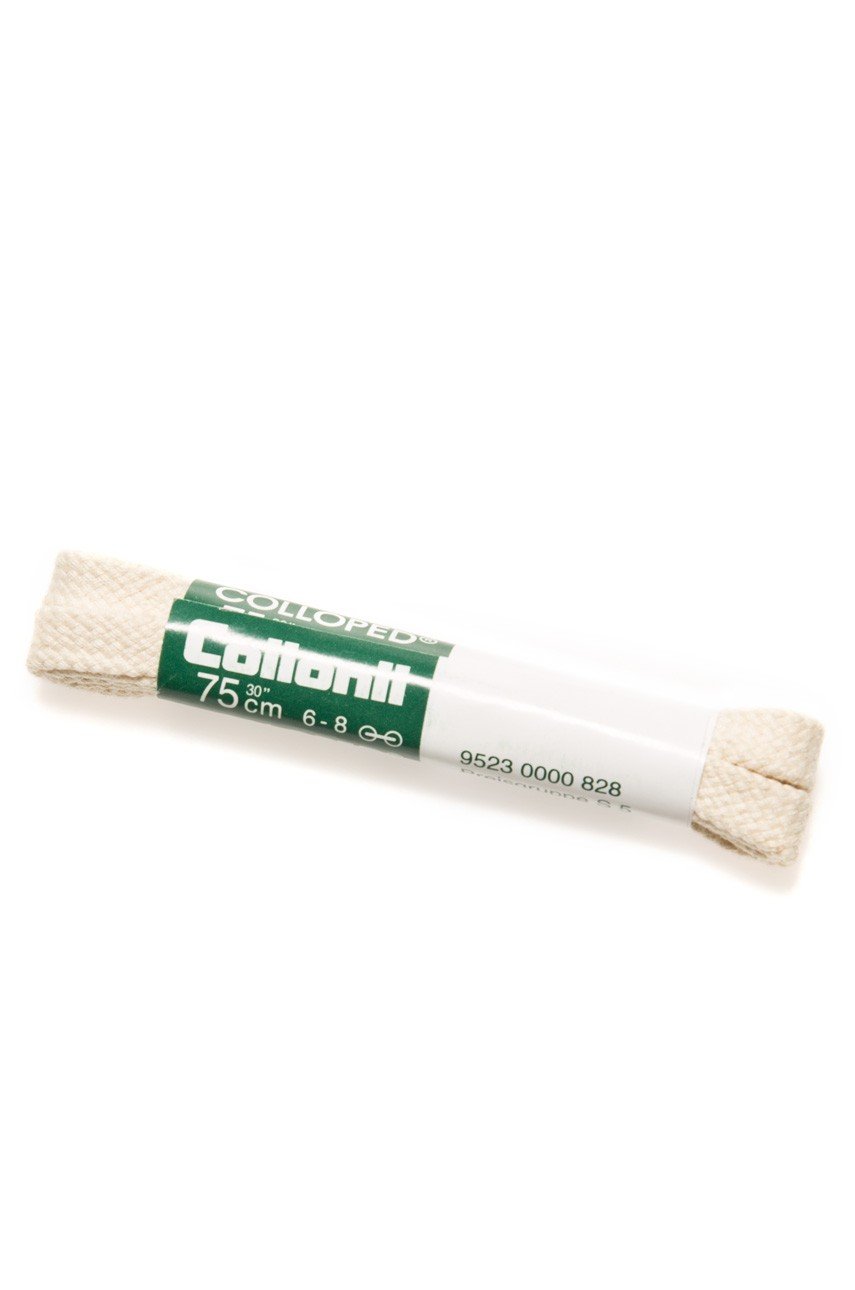 Collonil Flat, thick durable laces Flach 90 cm White