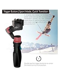 Hohem iSteady Pro 2, estabilizador de cardán a prueba de salpicaduras de 3 ejes para GoPro, cámara de acción OSMO DJI, cardán GoPro con trípode, control de aplicación para Gopro Hero 7, SJCAM, YI, Sony RX0