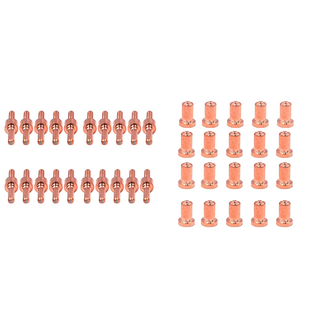 CENPEK 60Pcs PT-31 JG-40 WSD-LG40 Plasma Electrode Tips Nozzle Extended Kit Fit Cut 50D 50 40 Plasma Cutter